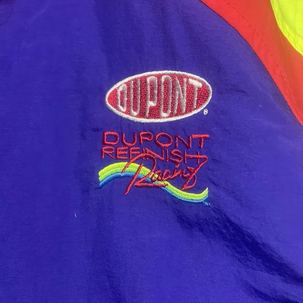 Vintage Jeff Gordon DuPont Refinish Racing NASCAR Jacket Large 90s Made In USA